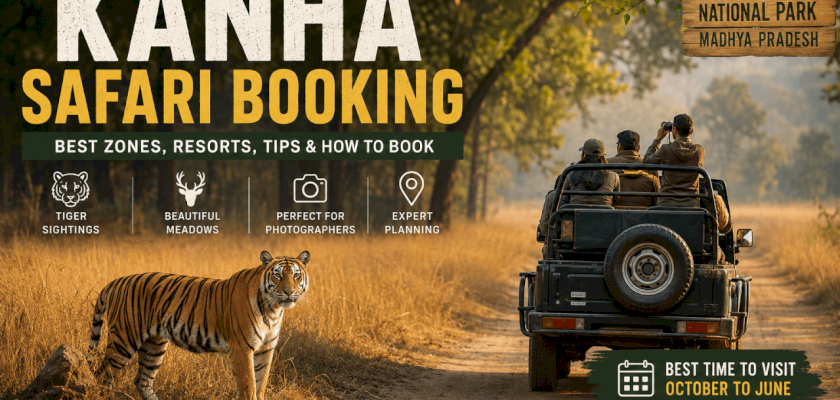 Kanha Safari Booking Guide 2026: Best Zones, Resorts, Safari Tips & How to Plan the Perfect Jungle Trip